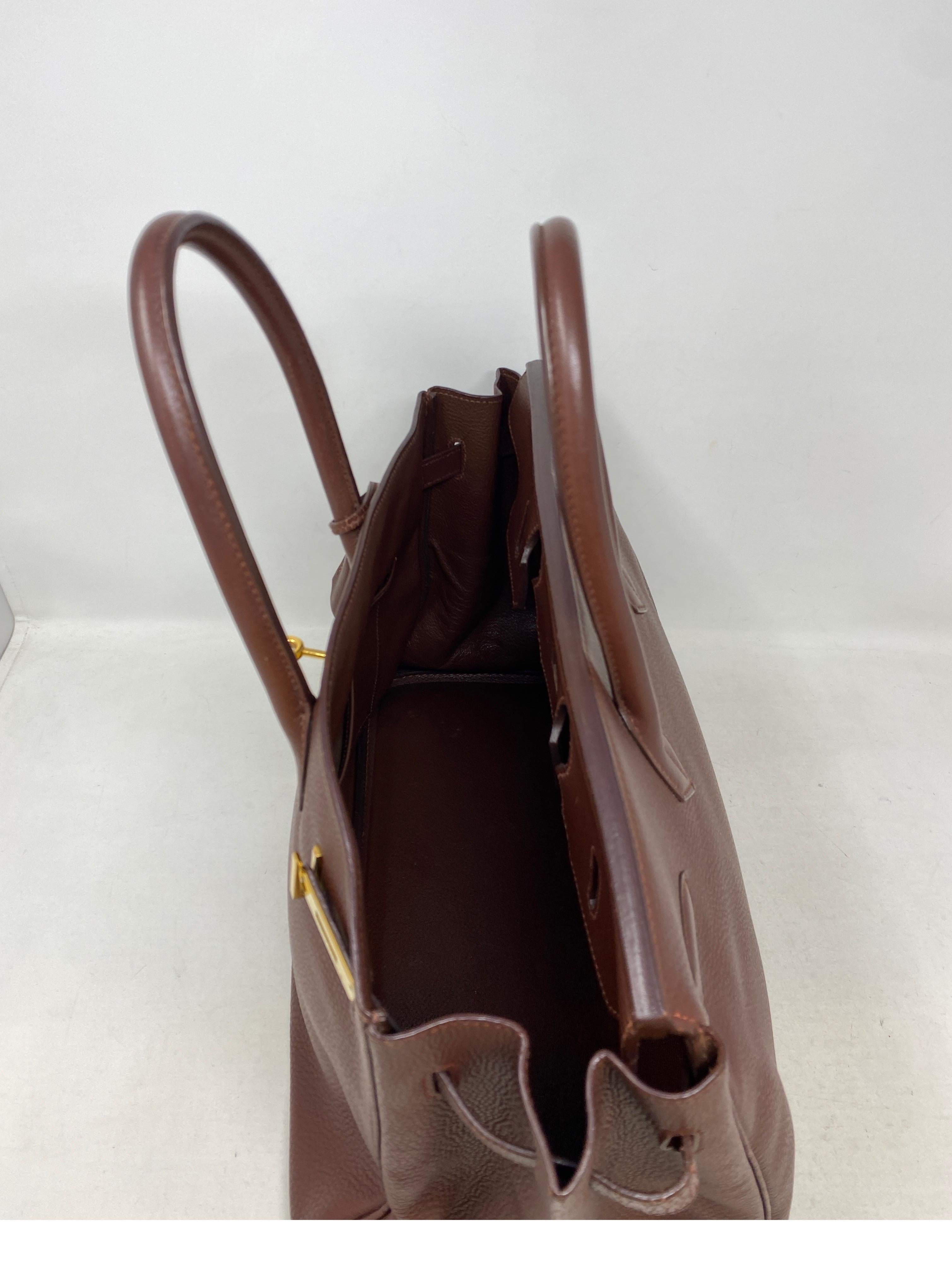 Hermes Brown Birkin 35 Bag  15