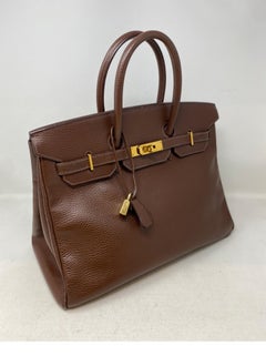 Hermes Brown Birkin 35 Bag
