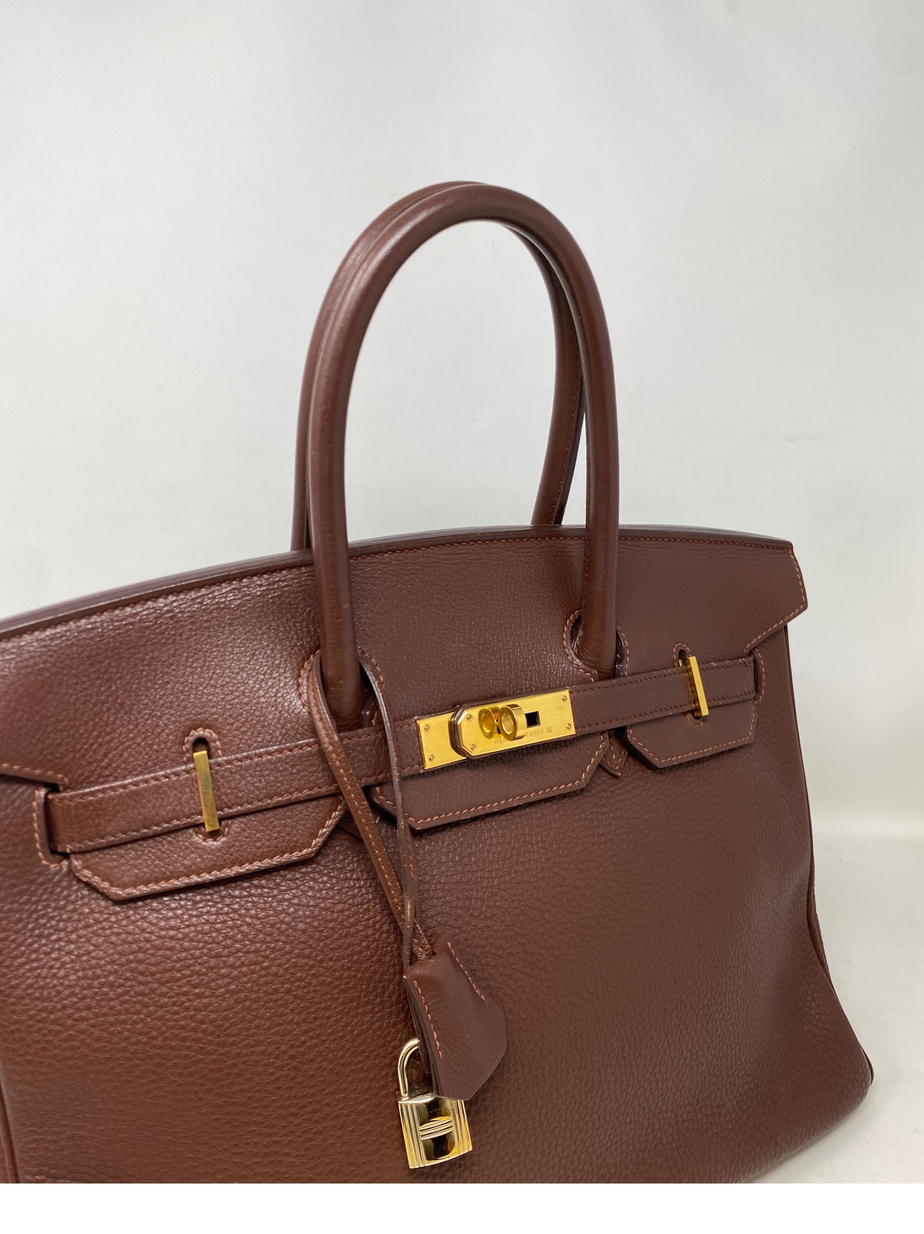 Women's or Men's Hermes Brown Birkin 35 Bag 