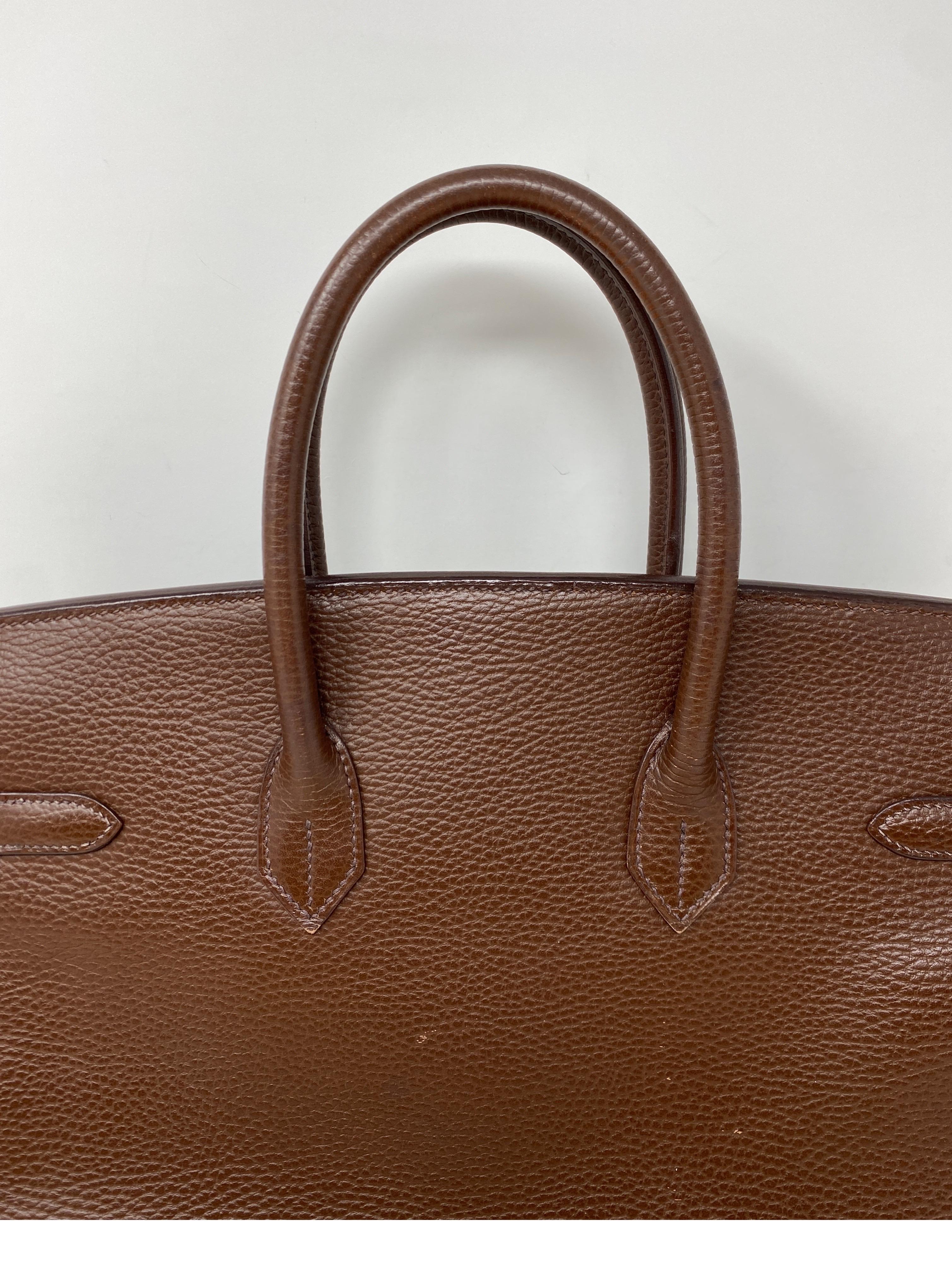 Women's or Men's Hermes Brown Birkin 35 Bag