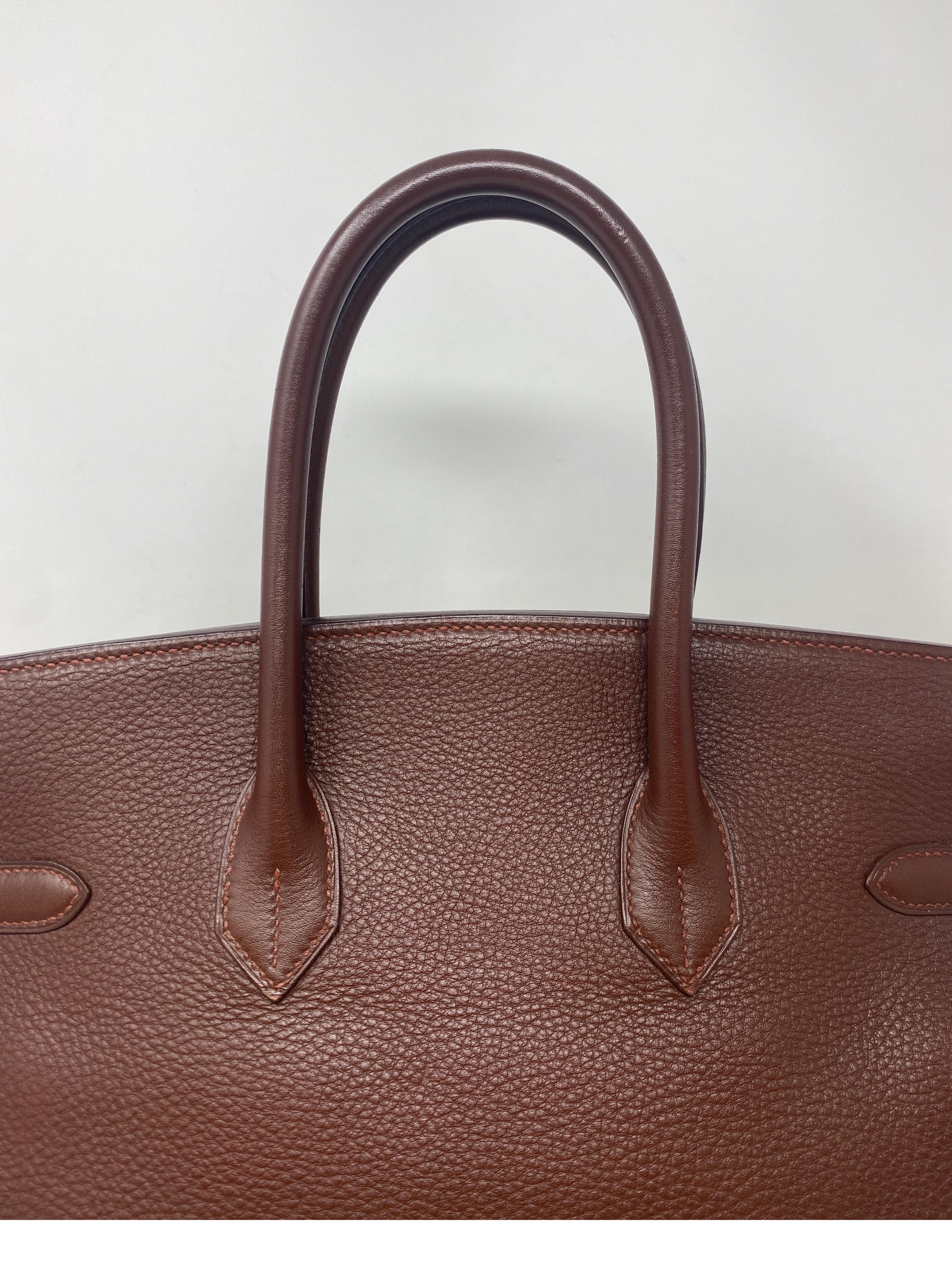 Women's or Men's Hermes Brown Birkin 35 Bag 