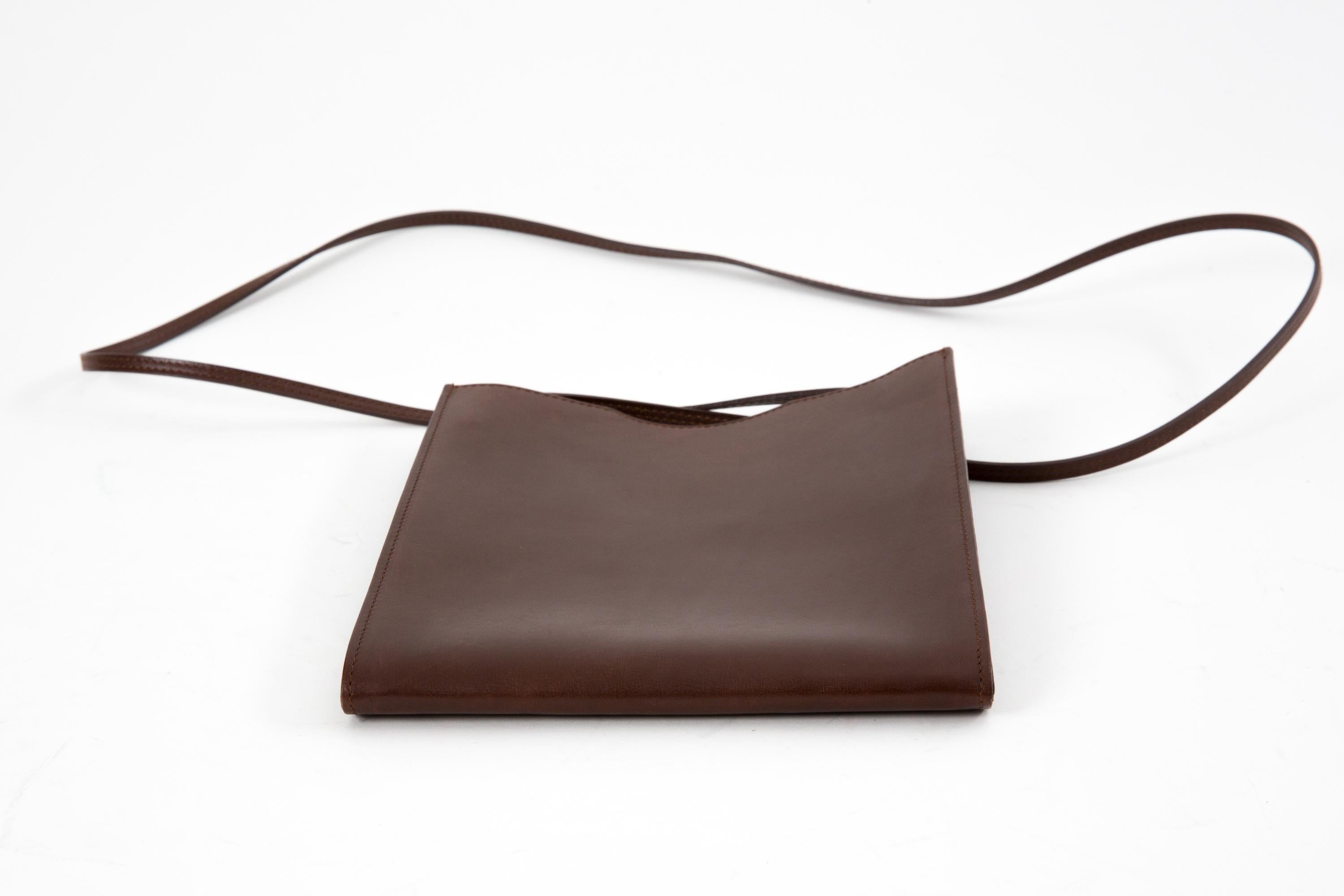 Bolso de hombro Hermes Onimetou de piel en caja marrón Negro en venta