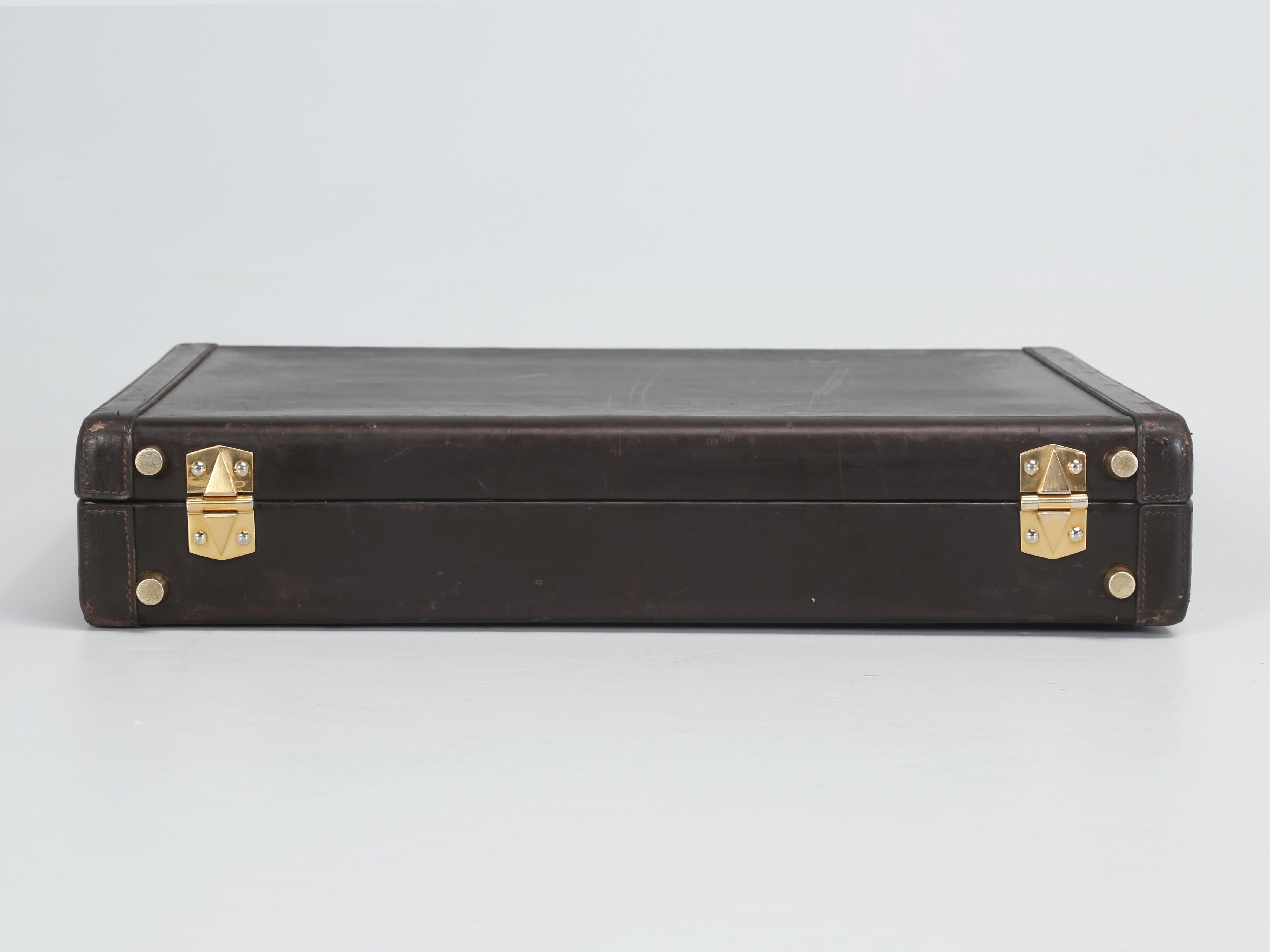 Hermès Brown Calfskin Leather Briefcase or men's Attaché Case 8