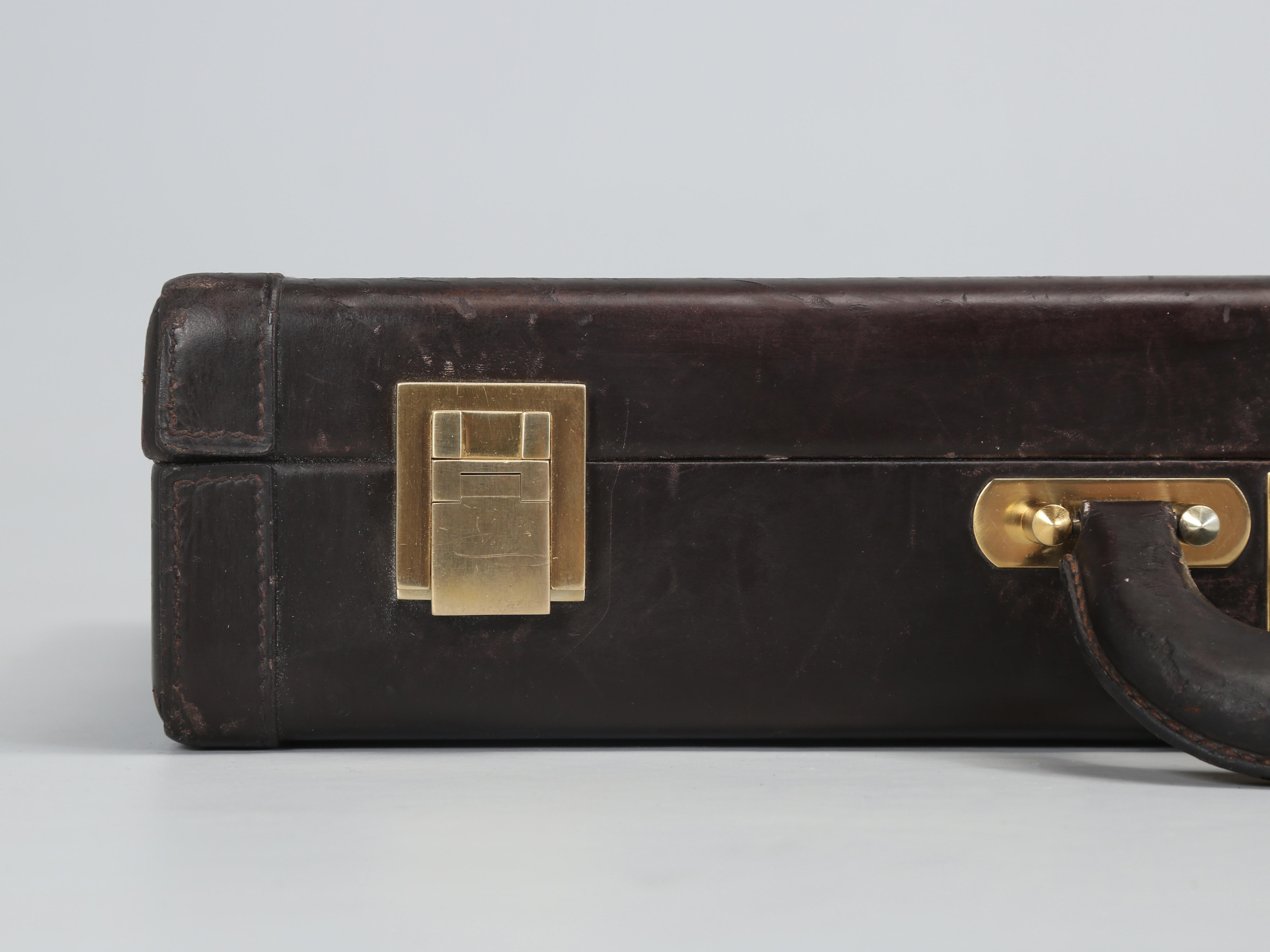Hermès Brown Calfskin Leather Briefcase or men's Attaché Case 1