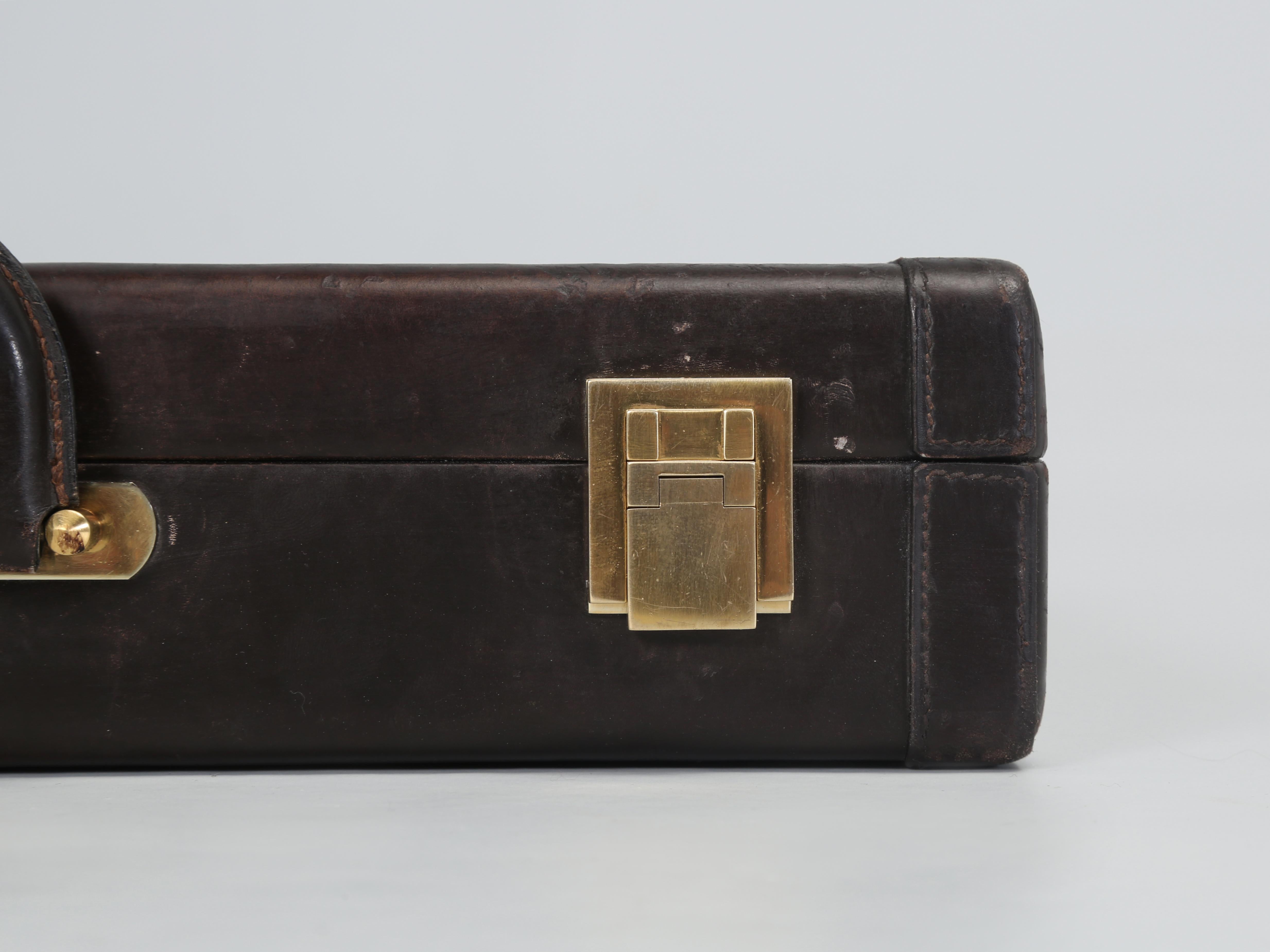 Hermès Brown Calfskin Leather Briefcase or men's Attaché Case 2