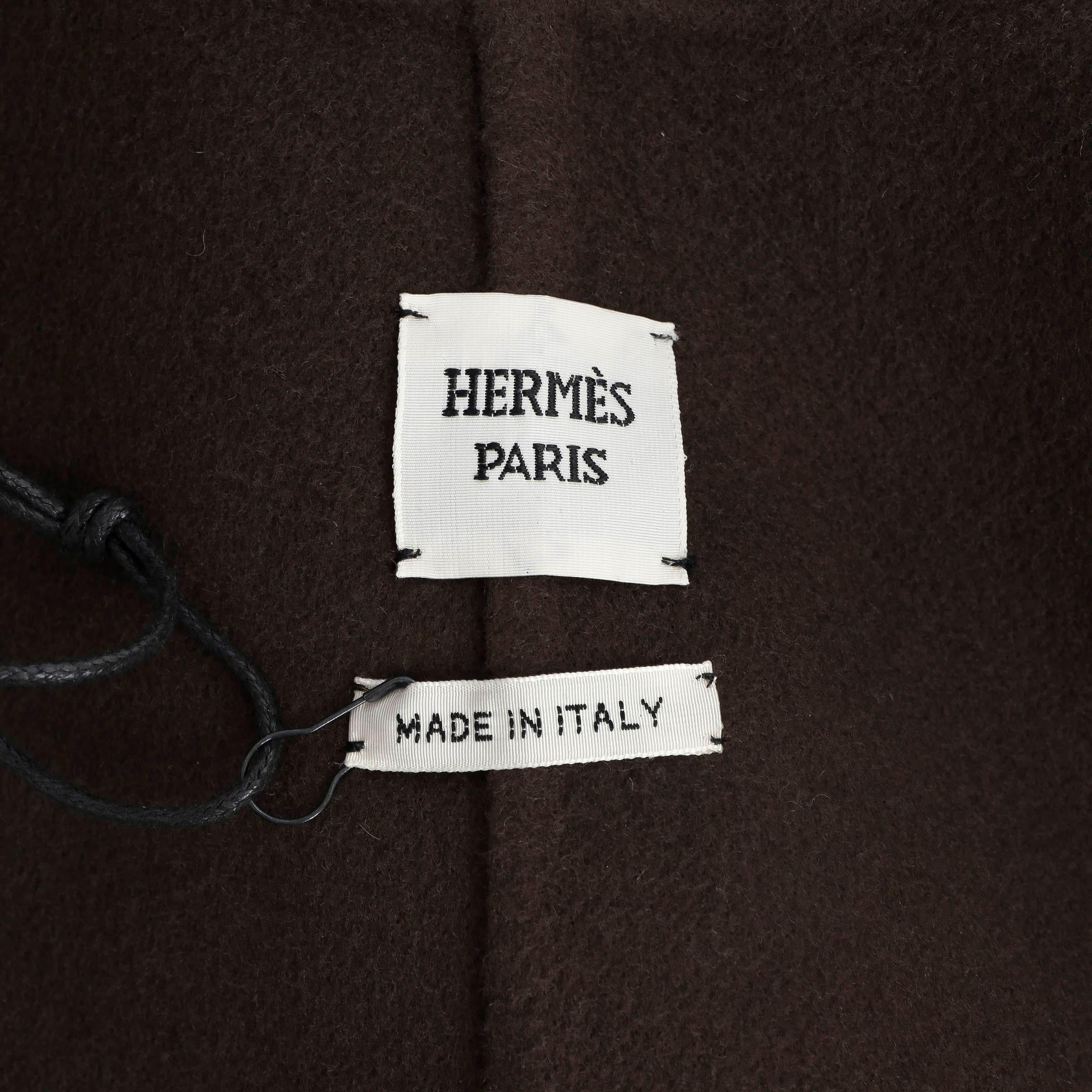 Giacca HERMES marrone in cashmere 2022 TAILORED 36 XS in vendita 1