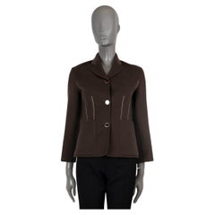 Giacca HERMES marrone in cashmere 2022 TAILORED 36 XS