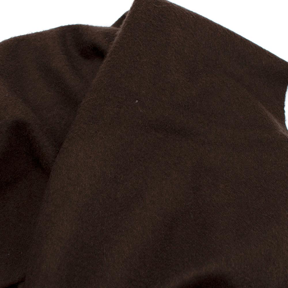 chocolate brown cashmere scarf