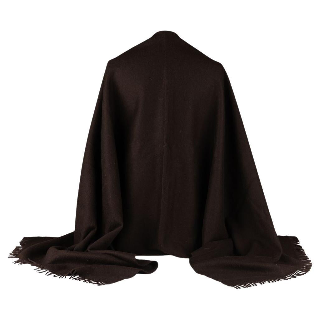 Hermes Brown Cashmere Unisex Scarf For Sale