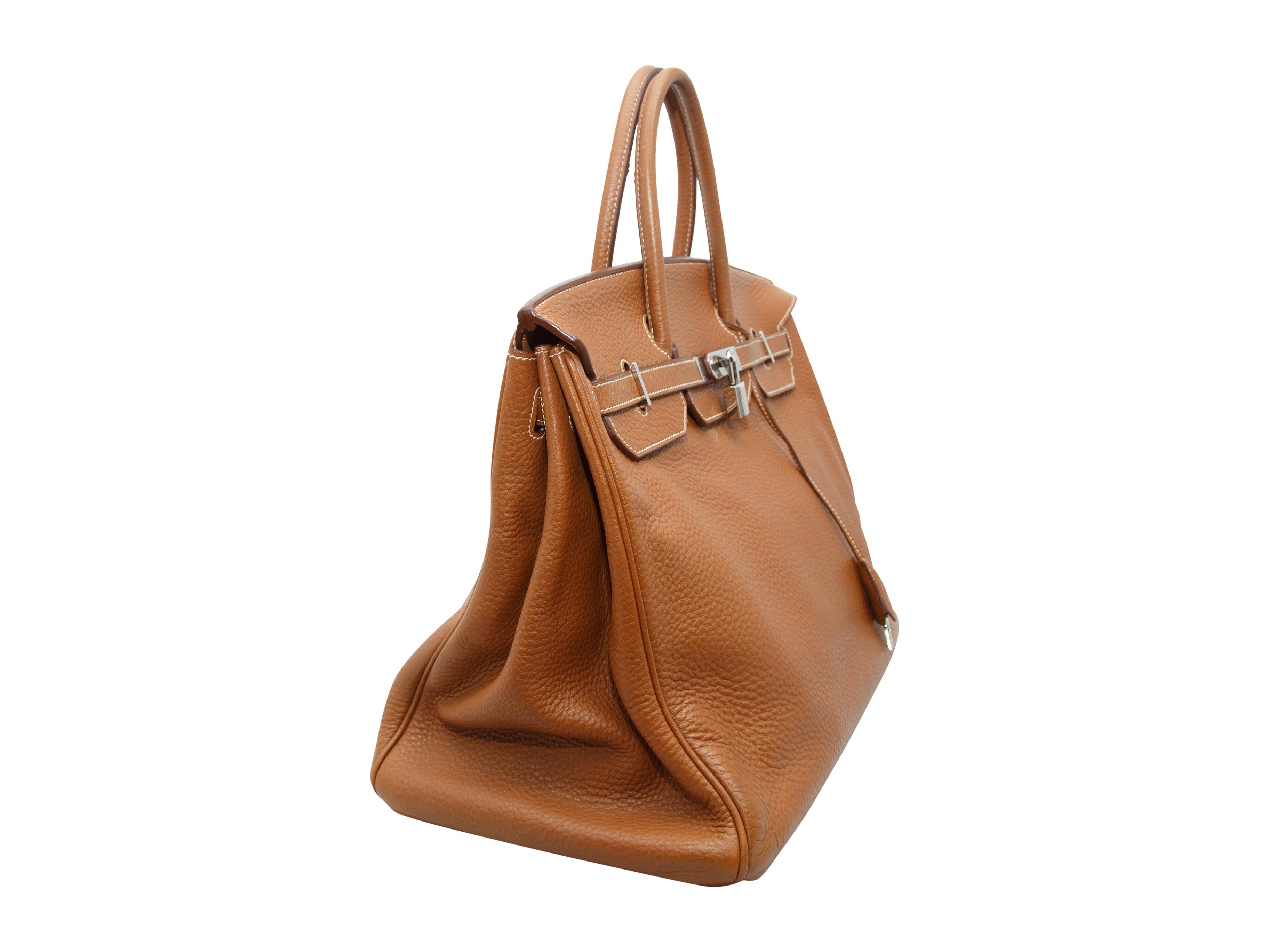 Women's Hermes Brown Clemence Birkin Bag