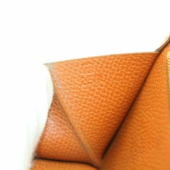 Hermès Brown Epsom Bearn Bifold Flap H Wallet 868900