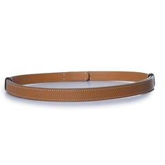 Hermès, ceinture Kelly en cuir d'Epsom marron