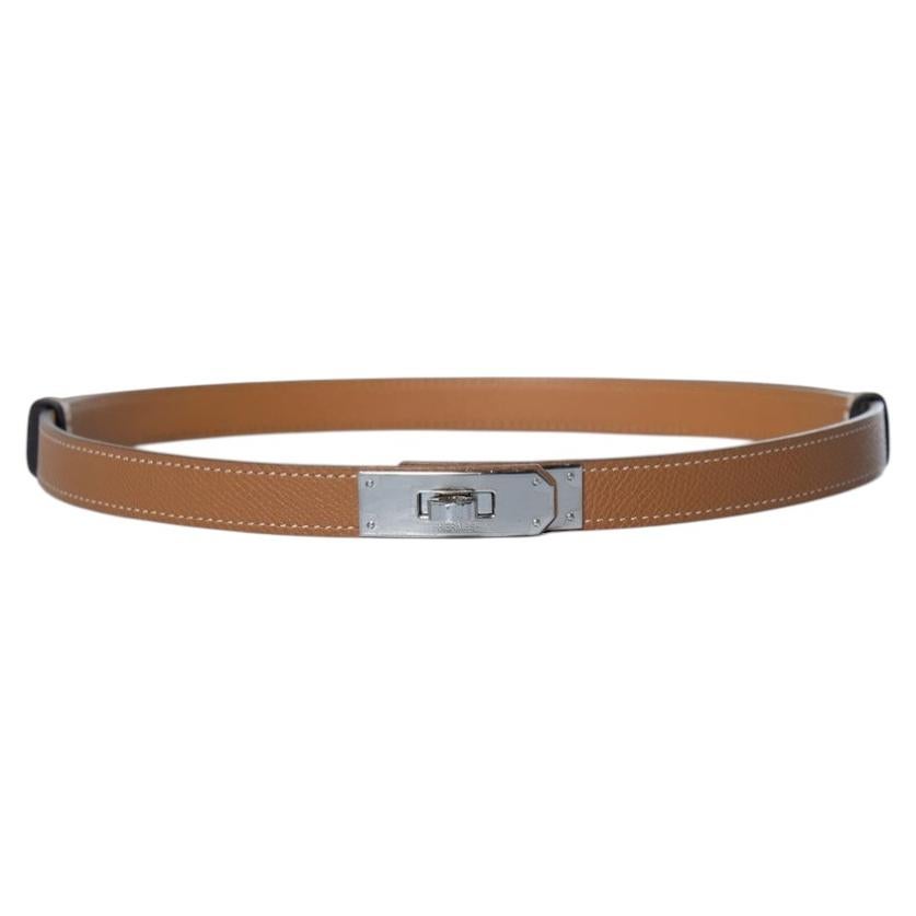 Cintura Kelly di Hermes, color marrone epsom in vendita