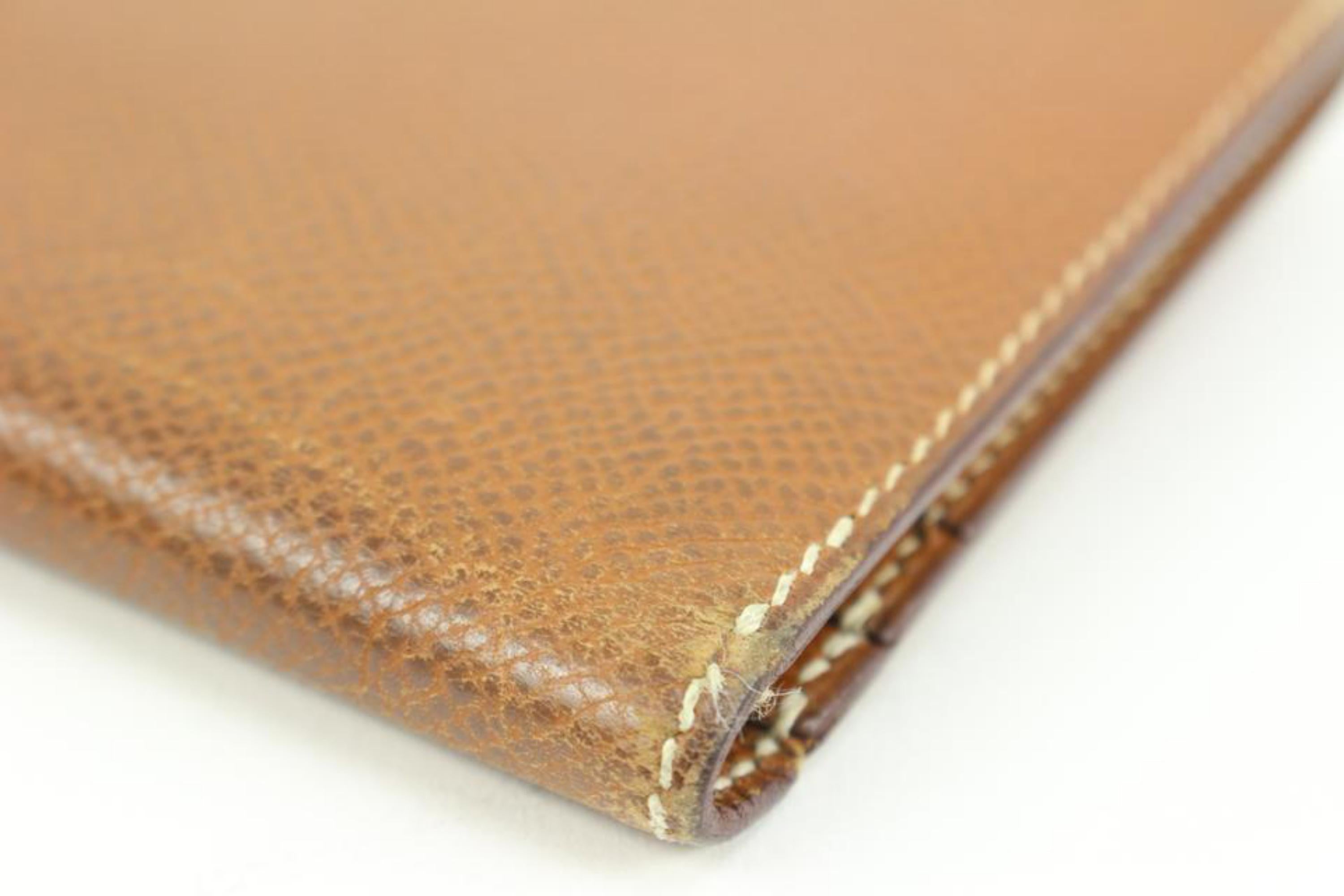 Hermès Brown Epsom Long Bifold Bearn Wallet 66h411s 3