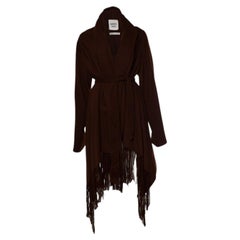 Hermes, brown fringed cape
