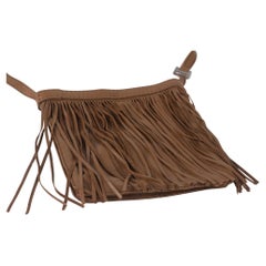 Hermès Brown Fringed Leather Crossbody