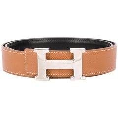 Hermès Brown H Buckle Belt