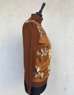Hermes brown horses Turtleneck