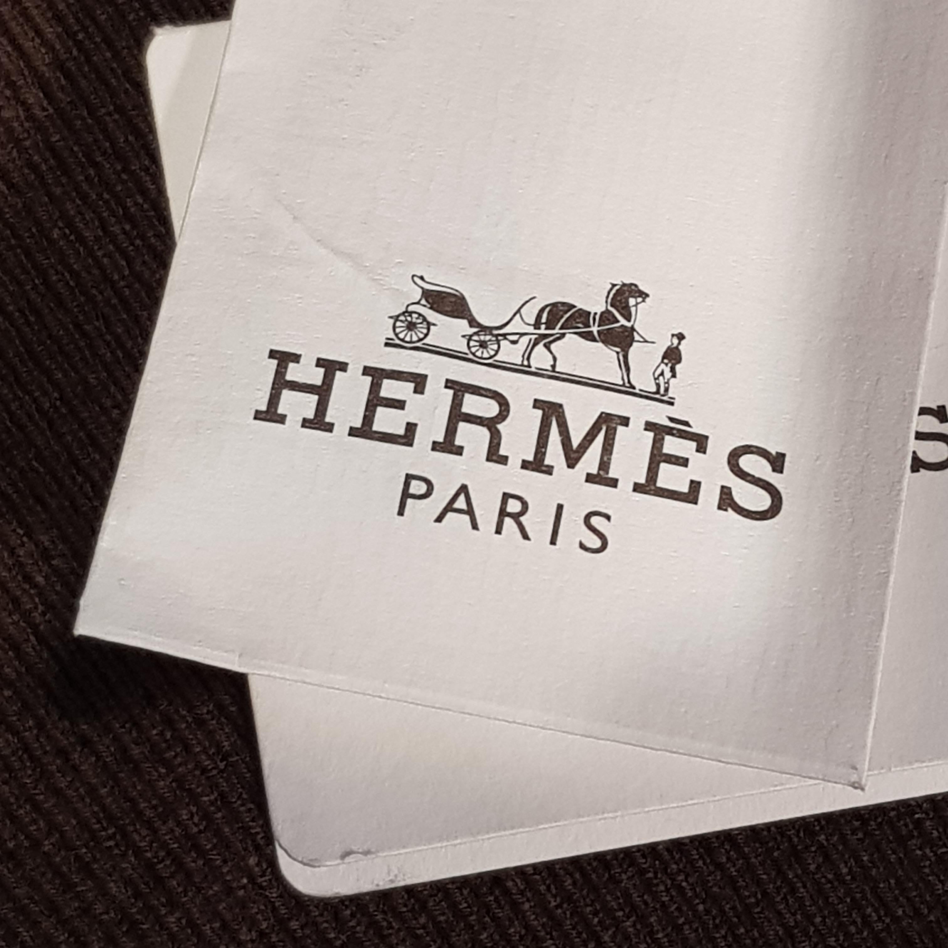 Hermes Brown Knitted Lounge Trousers In Good Condition For Sale In London, GB