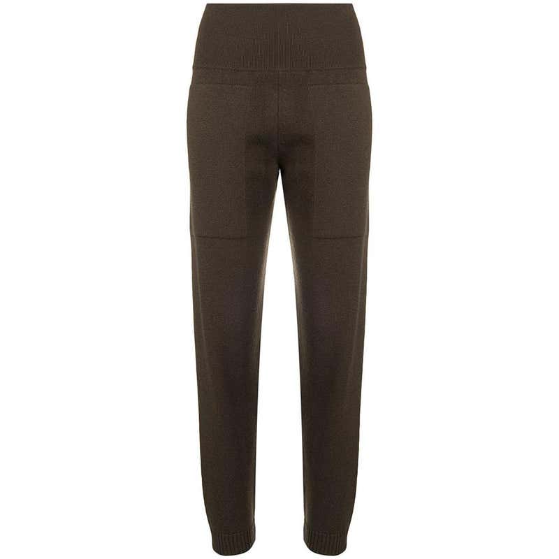 Hermes Brown Knitted Lounge Trousers For Sale at 1stDibs