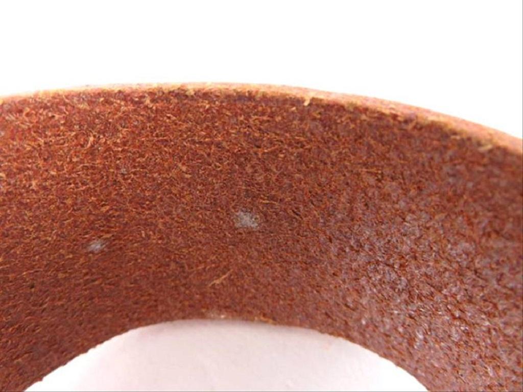 Women's Hermès Brown Leather Bangle 216551 For Sale