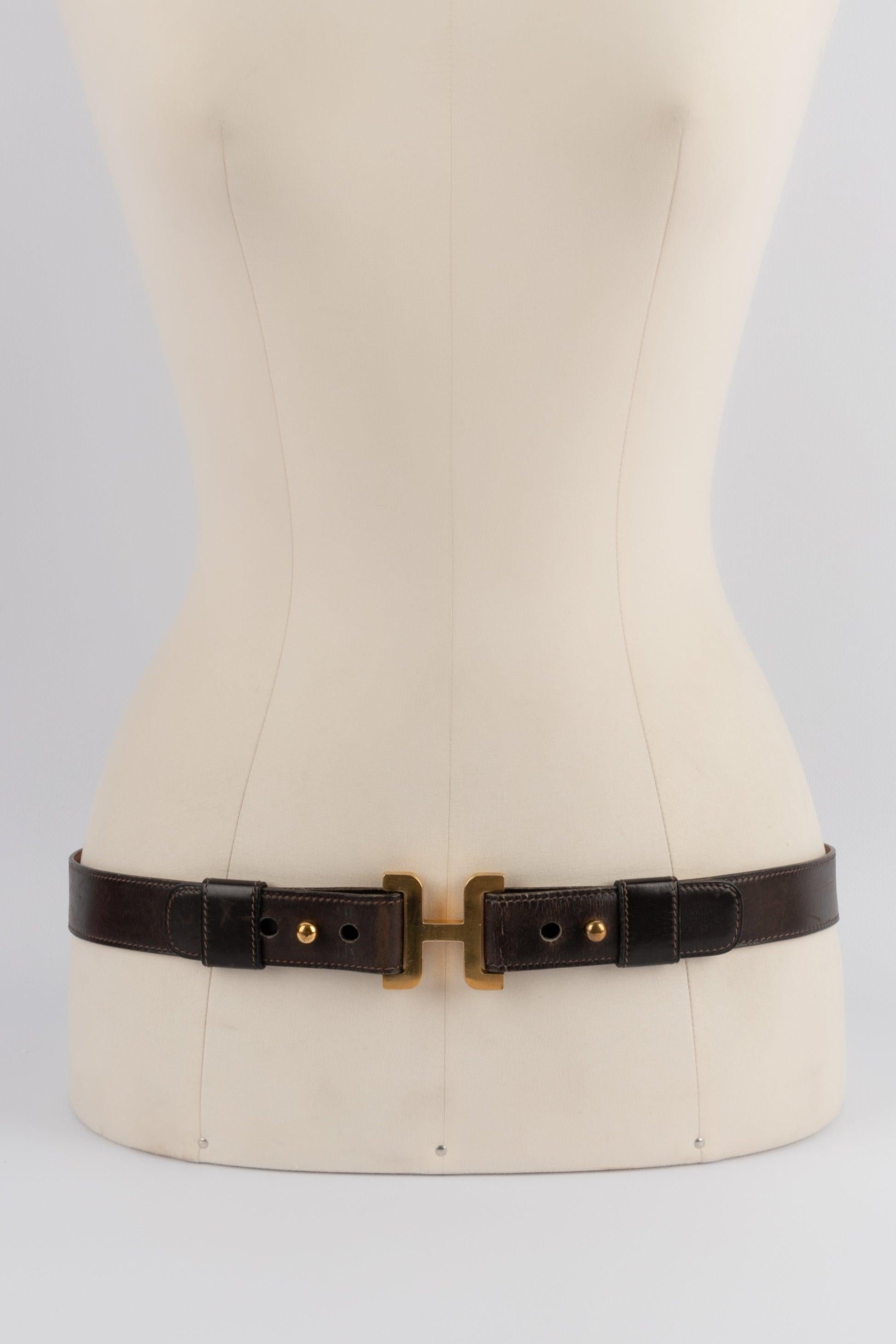 Hermès Brown Leather Belt For Sale 4