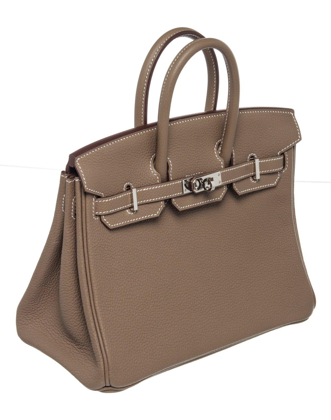 Hermes Brown Leather Birkin 25cm Satchel Bag 3