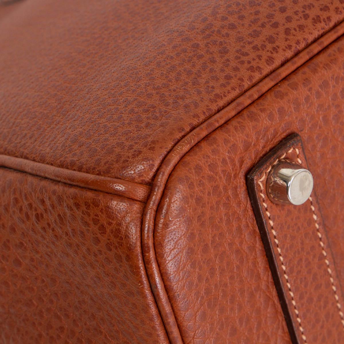 HERMES brown leather BIRKIN 35 Etrusque Skipper Palladium 2