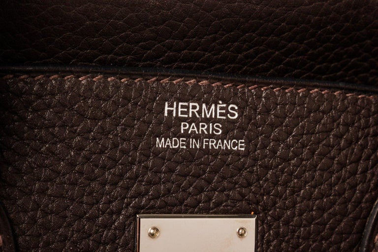 Women's Hermes Brown Leather Birkin 35cm Satchel Bag For Sale