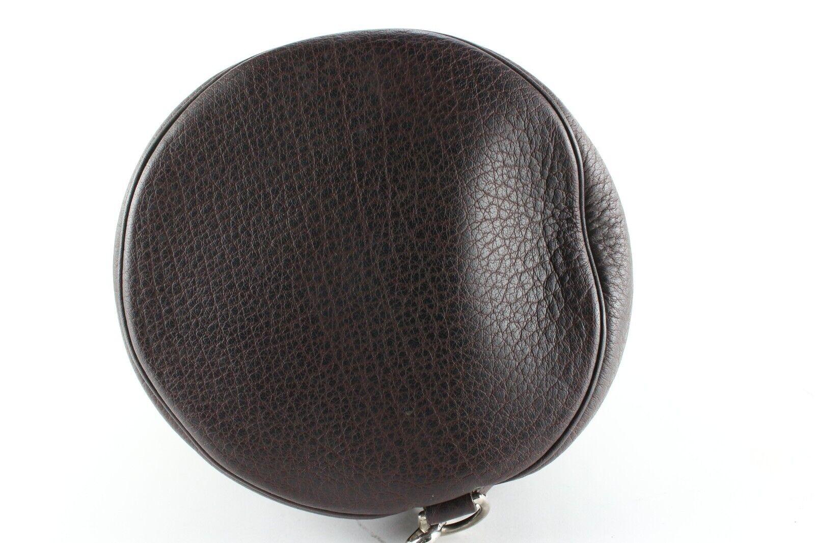 Hermes Brown Leather Drawstring Bucket Sling Evelyne Bag 1H0123 For Sale 1