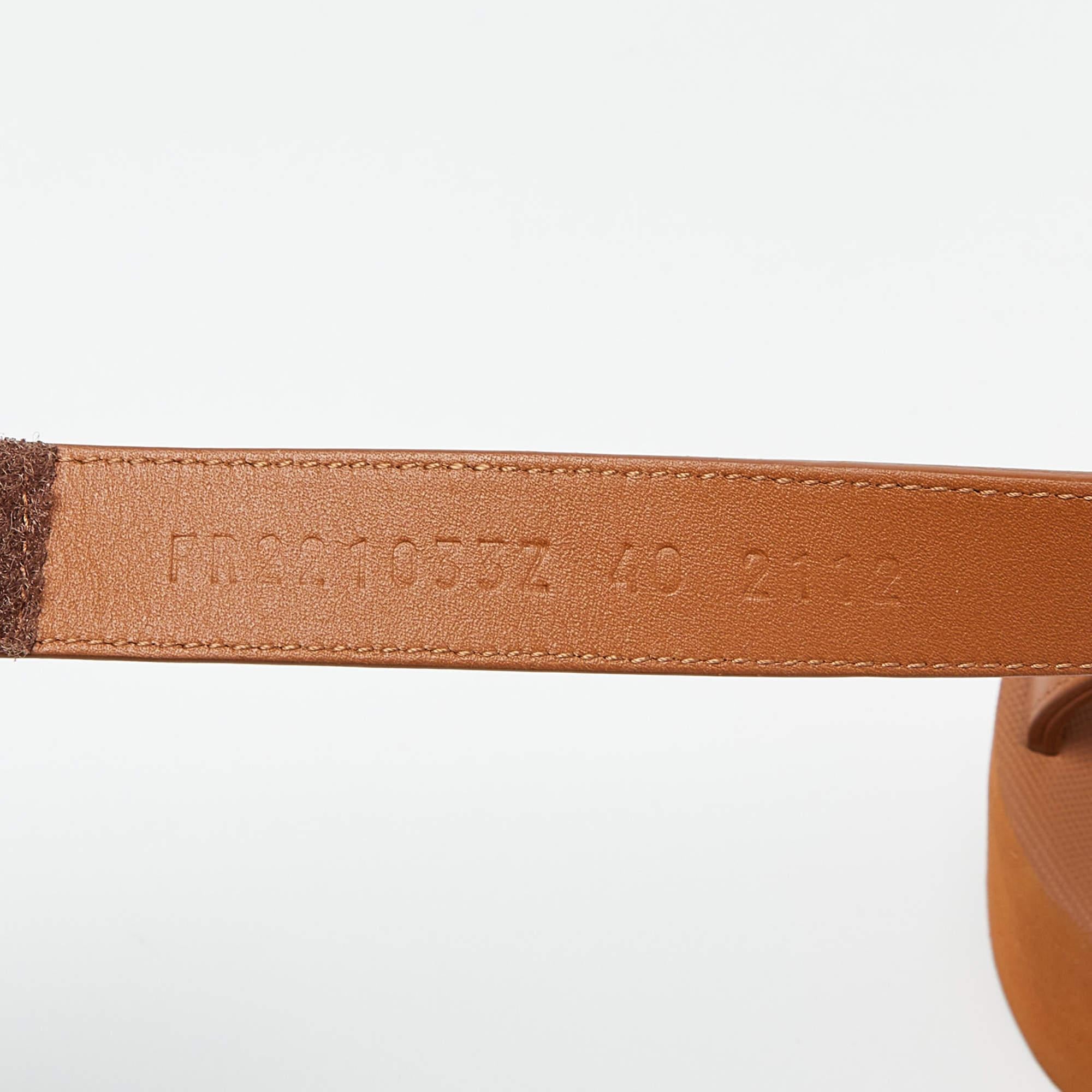Hermès Brown Leather Enid Gladiator Sandals Size 40 4