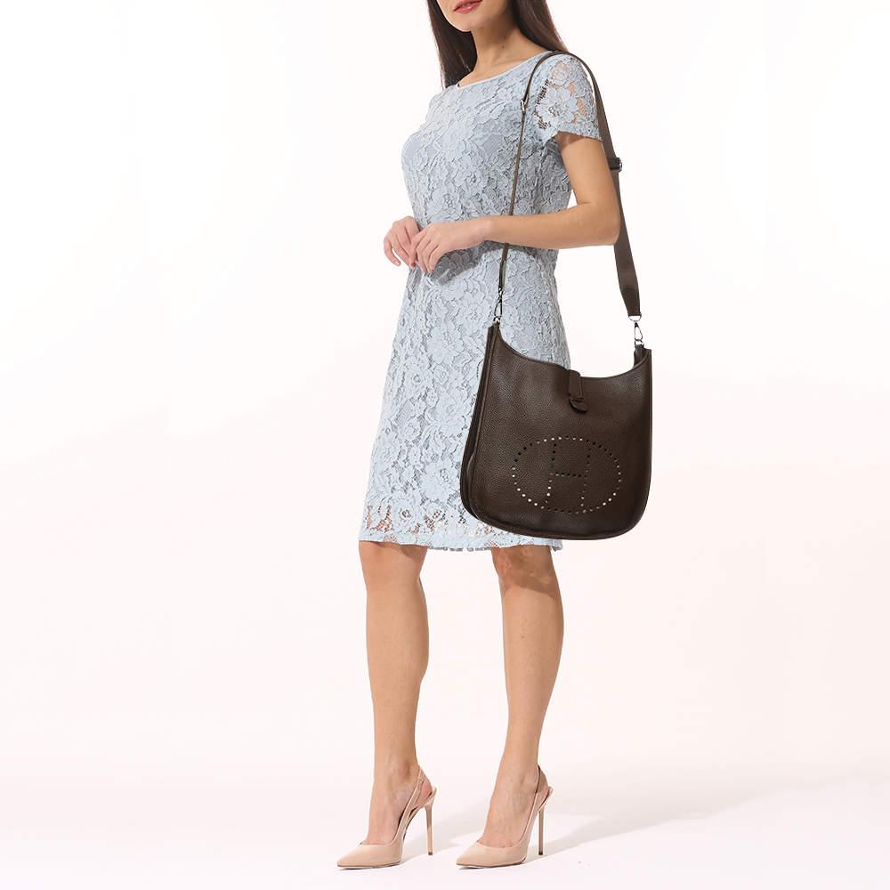 Indulge in timeless luxury with this Hermes Evelyne III PM bag. Meticulously crafted  this iconic piece combines heritage  elegance  and craftsmanship  elevating your style to a level of unmatched sophistication.