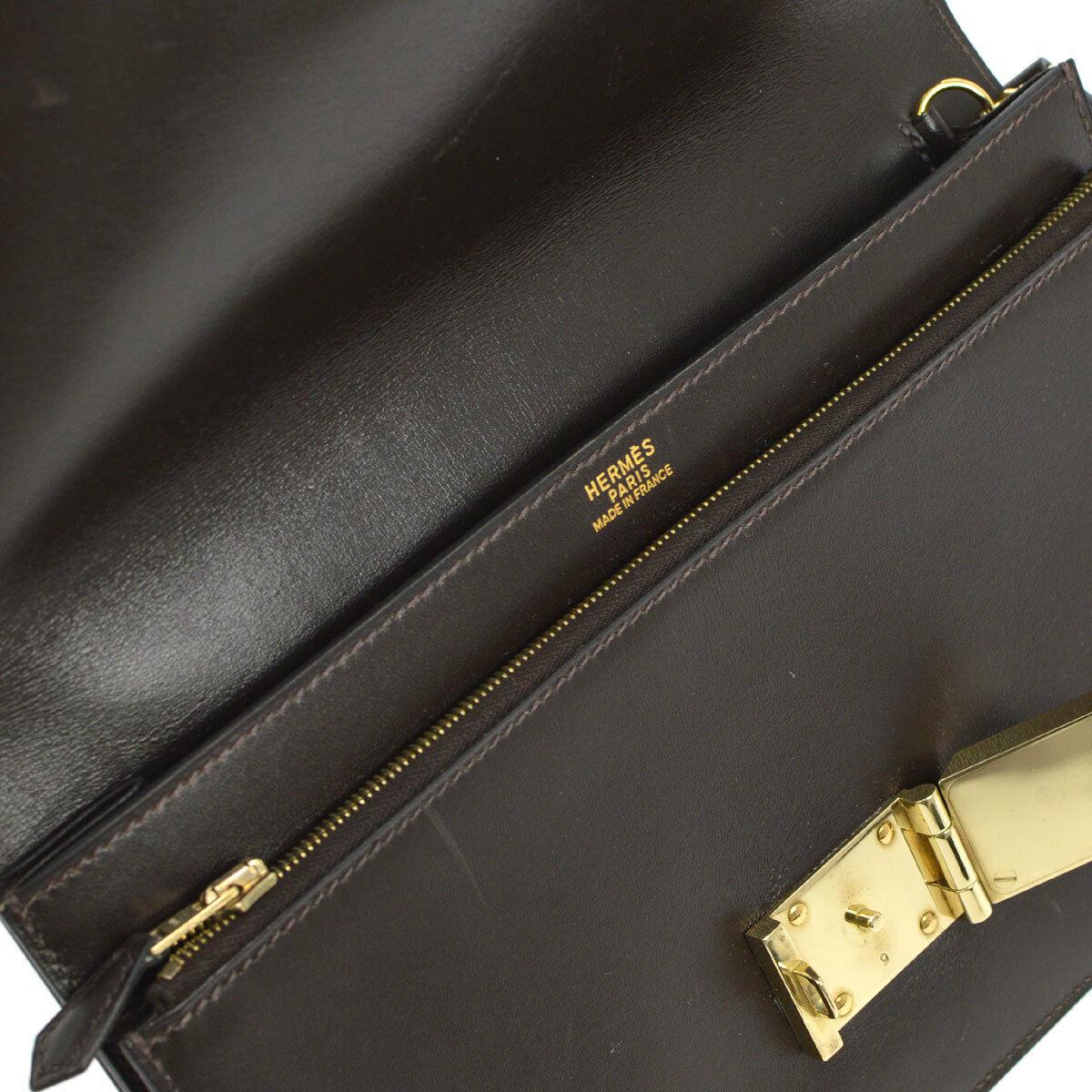 hermes brown clutch