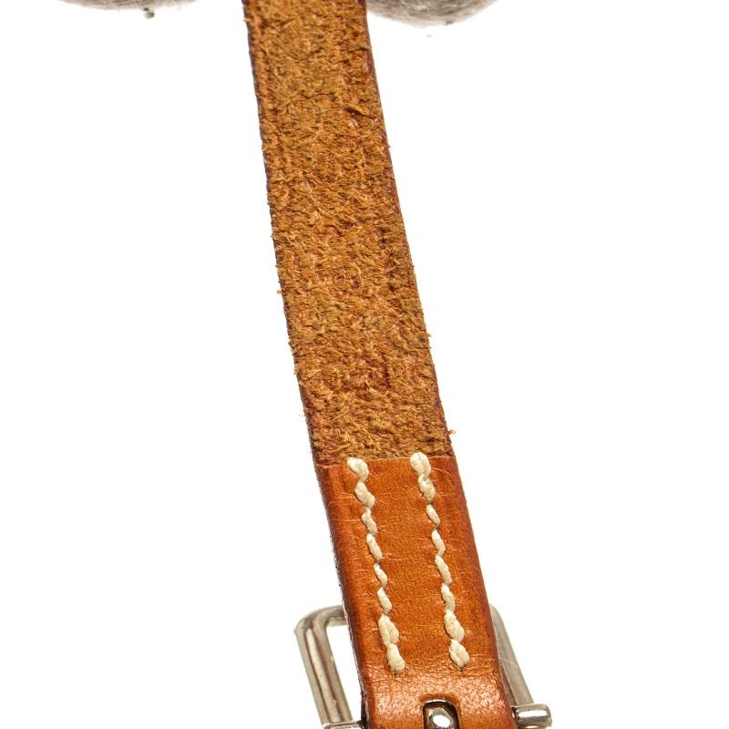 Hermès Hapi-Armband aus braunem Leder im Angebot 2