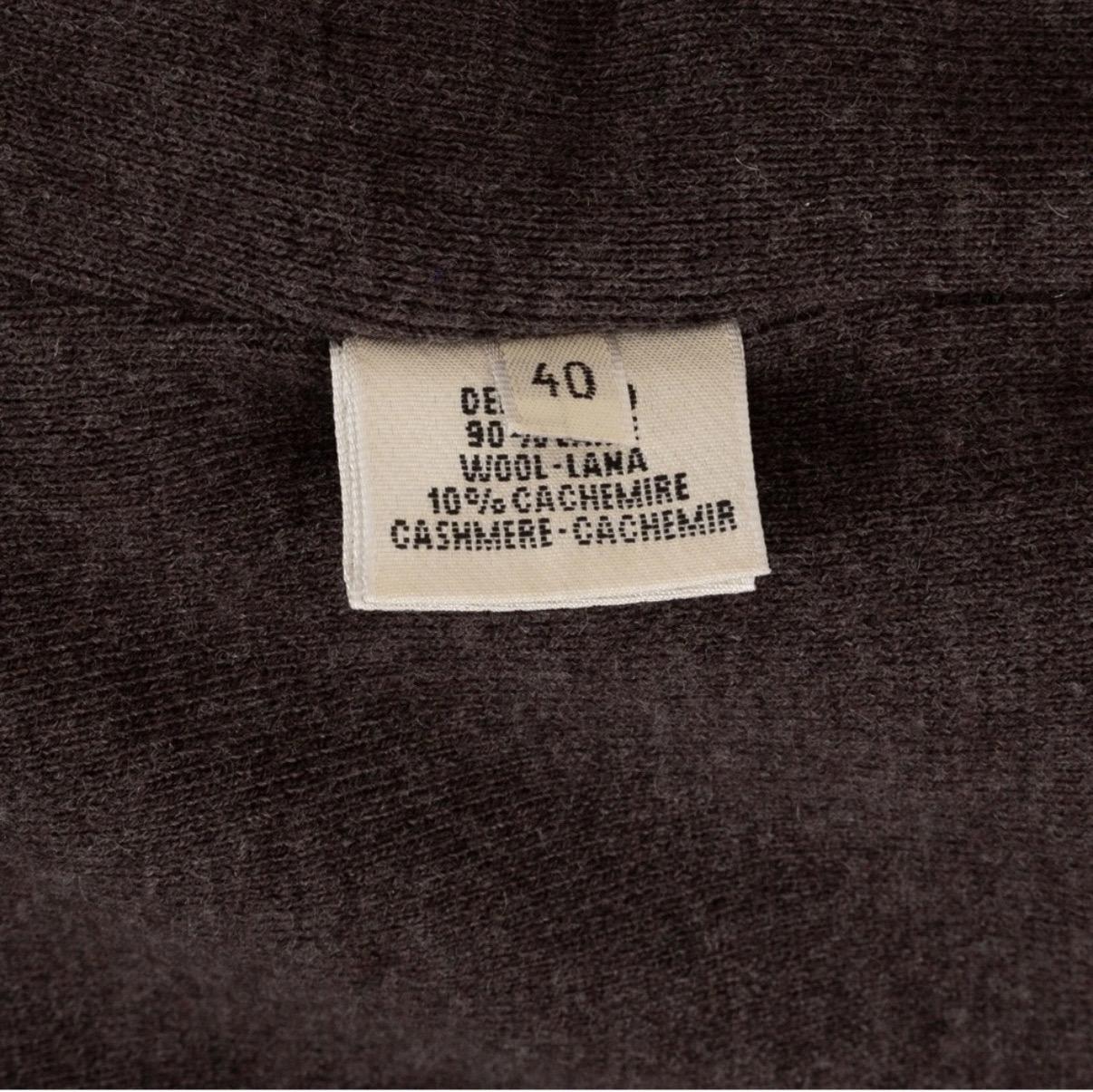 Hermès Brown Leather Knit Sleeve Biker Jacket For Sale 5