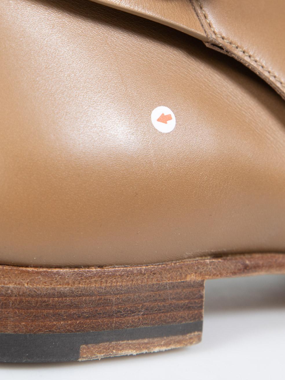 Hermès Brown Leather Neo Ankle Boots Size IT 40 For Sale 6