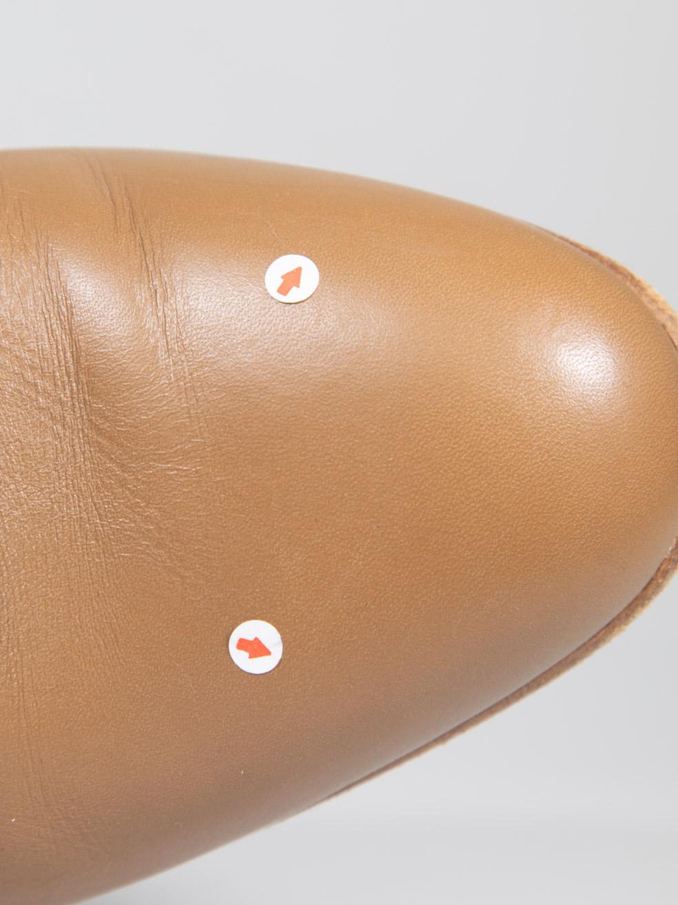 Hermès Brown Leather Neo Ankle Boots Size IT 40 For Sale 5