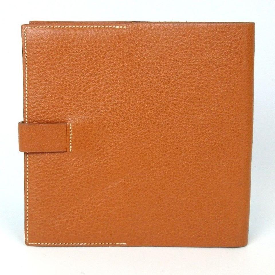 Women's Hermès Brown Leather Notebook Cover 867842