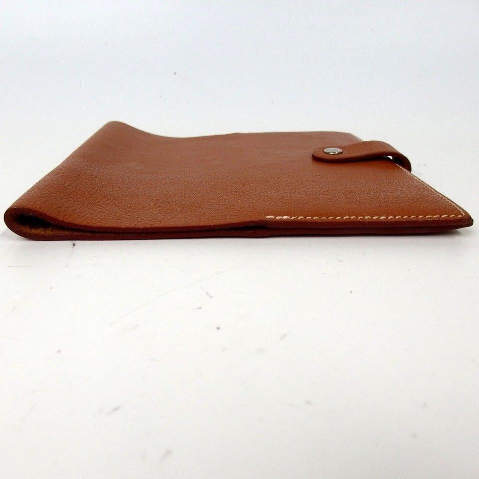 Hermès Braun Leder Notebook Abdeckung 867842 4