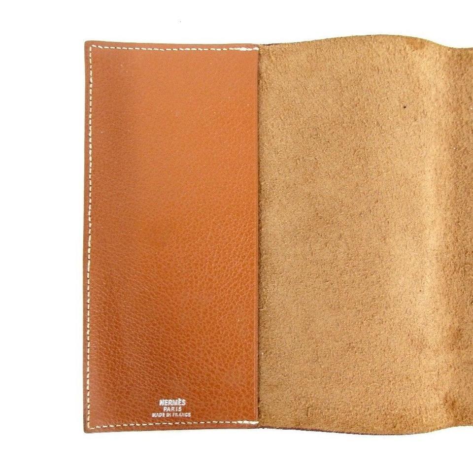 Hermès Brown Leather Notebook Cover 867842 4