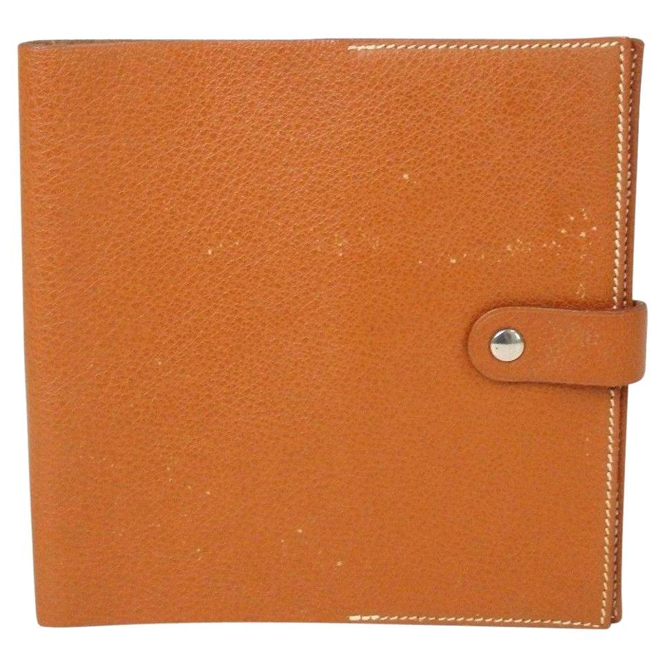 Hermès Brown Leather Notebook Cover 867842