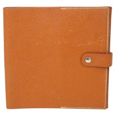 Vintage Hermès Brown Leather Notebook Cover 867842
