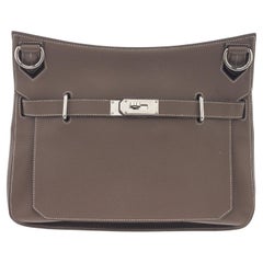 Hermes Brown Leather Sac Jypsiere Shoulder Bag