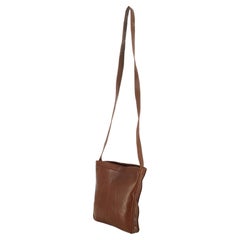 Hermes Brown Leather Shoulder Bag 