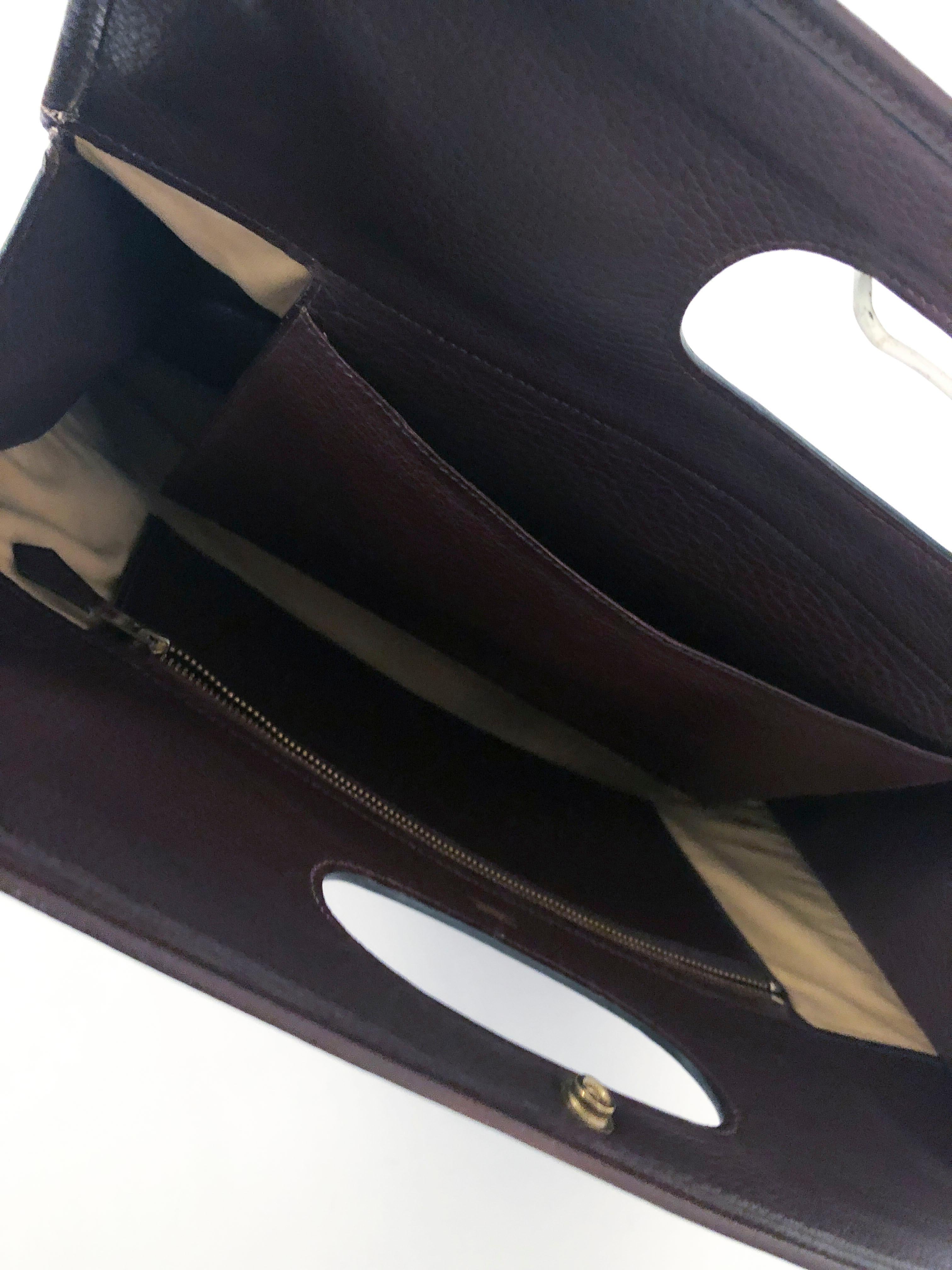 Hermès Brown Leather Tote For Sale 1