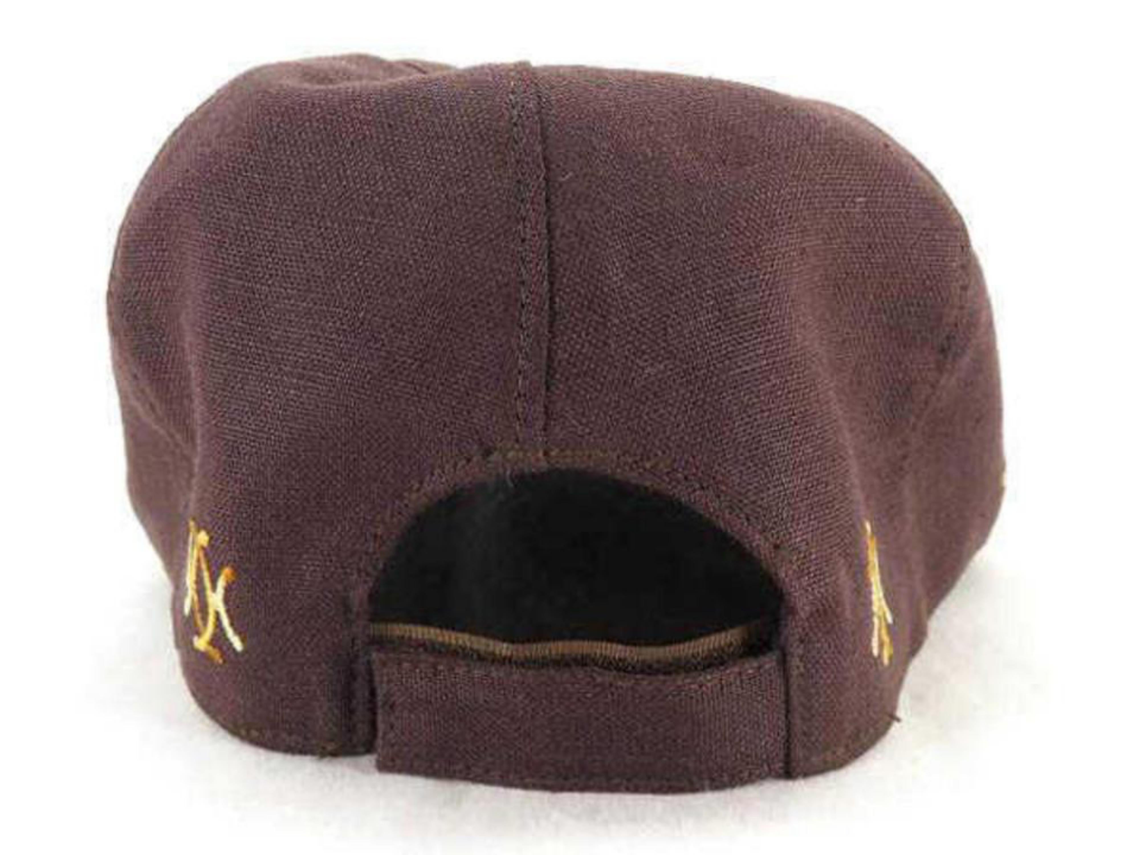 Hermès Brown Logo Baseball Cap 232500 Hat im Angebot 2