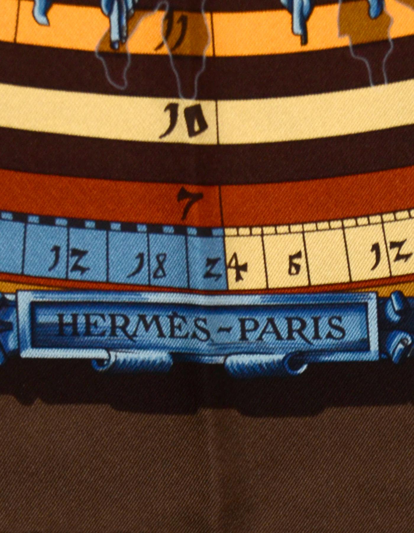 Hermes Brown/Multi-color Dies et Hore 90cm/36
