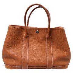 Hermes Brown Negonda Garden Party 36 Tote Bag