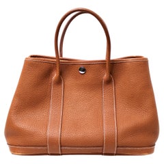 Hermes Brown Negonda Garden Party 36 Tote Bag