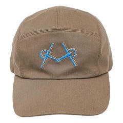 Hermes Brown Serge de Cotton Nevada Cap Size 58